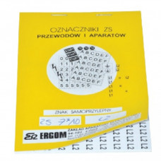 ZS 7x10/B - Знаки клеящиеся, ПВХ, для обозначения аппаратов, зажимов упак {2000шт}